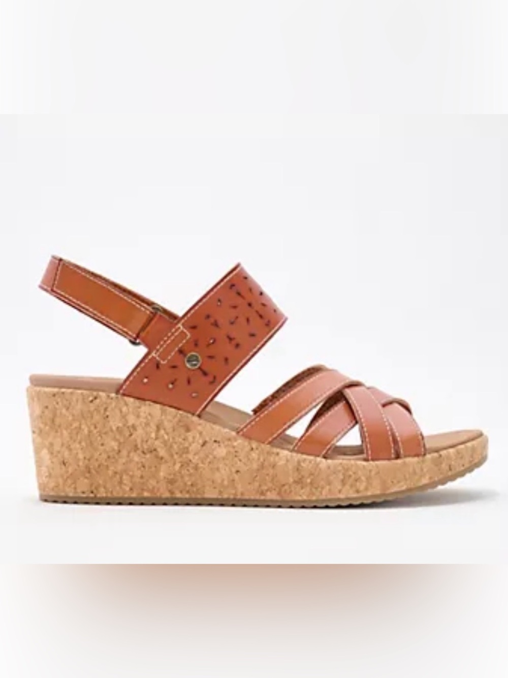 NWT Women's Skechers Beverlee Wedge Sandals - Color- Luggage Classic Comfort!